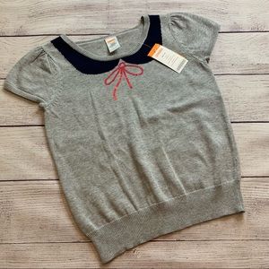 Gymboree Gray Cap Sleeve Sweater Size 7-8